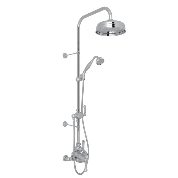Perrin & Rowe Georgian Era Thermostatic Shower Package - With Metal Lever Handle.KIT61NLS