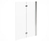 Neptune Herencia 42 x 59 in. 6 mm Pivot Tub Shield for Alcove Installation with Clear glass in Chrome