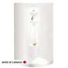 Neptune Hera 3636 Neo-Round Acrylic Corner One-Piece Shower with Center Drain in White