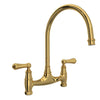 Perrin & Rowe Georgian Era Bridge Kitchen Faucet Without Unions