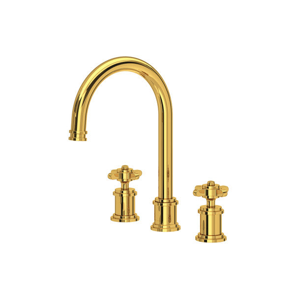 Perrin & Rowe Armstrong Widespread Bathroom Faucet With C-Spout