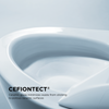 Toto Carolina® II One-Piece Toilet, Elongated Bowl, 1.28 Gpf, Universal Height, Washlet+ Connection