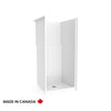 Neptune Galatea SH3636X AFR Acrylx Alcove Center Drain One-Piece Shower in White