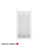 Neptune Galatea SH3636X AFR Acrylx Alcove Center Drain One-Piece Shower in White
