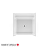 Neptune Galatea SH3636X AFR Acrylx Alcove Center Drain One-Piece Shower in White