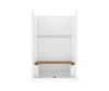 Icon SH4834 AcrylX™ Alcove Center Drain One-piece Shower in White