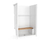 Icon SH4834 AcrylX™ Alcove Center Drain One-piece Shower in White