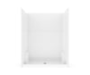 Icon SH6036 AcrylX™ Alcove Center Drain One-Piece Shower in White