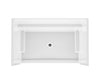 Icon SH6036 AcrylX™ Alcove Center Drain One-Piece Shower in White