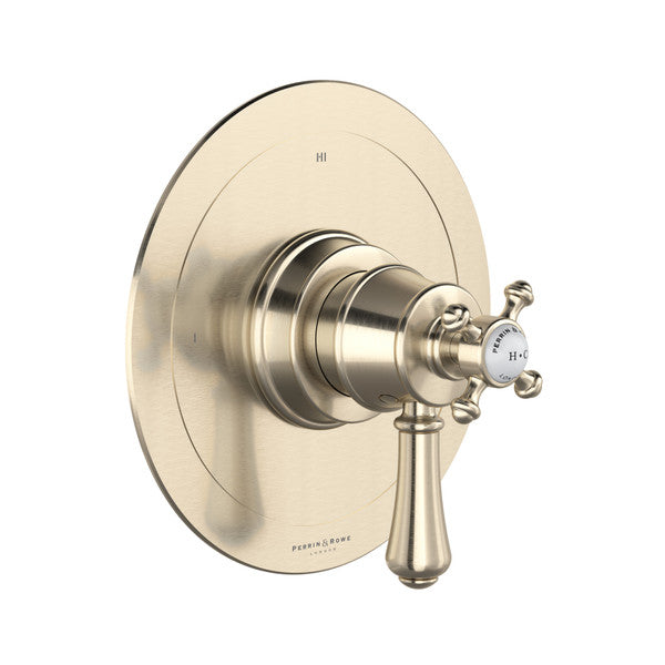 Perrin & Rowe Georgian Era 1/2" Thermostatic & Pressure Balance Trim With 3 Functions (Shared) With Lever Handle - Polished Chrome.TGA23W1LSP