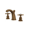 Perrin & Rowe Edwardian High Neck Widespread Bathroom Faucet With Cross Handle