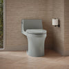 San Souci® One-piece compact elongated toilet with concealed trapway, 1.28 gpf