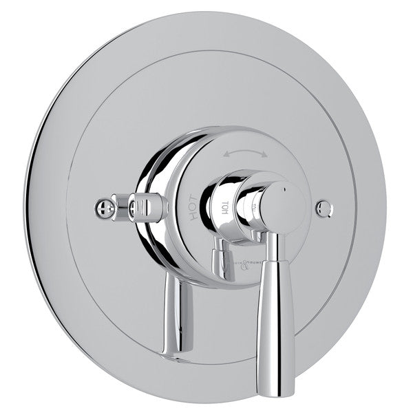 Perrin & Rowe Holborn Thermostatic Trim Plate Without Volume Control - With Metal Lever Handle.5885LS
