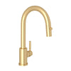 Holborn Pulldown Bar and Food Prep Faucet With Metal Lever Handle
