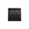 Prochef Undermount Stainless Steel Single Bowl Bar Sink True Black PVD with Grid, 15" x 15" x 8"