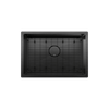 Prochef Undermount Stainless Steel Single Bowl Kitchen Sink True Black PVD with Grid, 24" x 16" x 9"