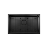 Prochef Undermount Stainless Steel Single Bowl Kitchen Sink True Black PVD with Grid, 27" x 16" x 9"