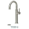 Tenzo Tall single hole lavatory faucet with drain, Alyss