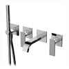 Aquabrass Wallmount tub filler with handshower