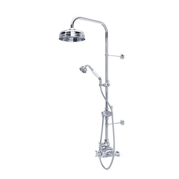 Perrin & Rowe Edwardian Thermostatic Shower Package - With Cross Handle.KIT1NX
