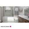 Neptune Juna IFS AFR Acrylic Alcove Bathtub in White
