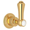 Perrin & Rowe Georgian Era Trim For Volume Control & Diverters - Polished Chrome With White Porcelain Lever Handle.3774LSP