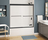 Kameleon SC 55-59 x 57 in. 6 mm Bypass Tub Door for Alcove Installation with Clear glass in Chrome