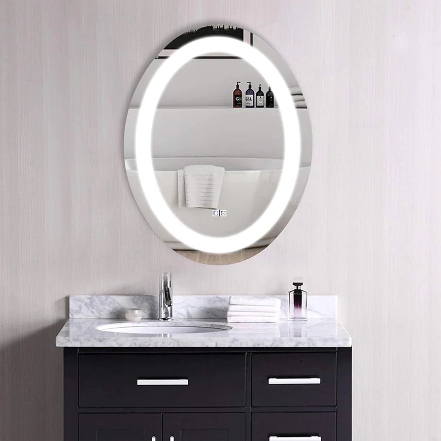 Kodaen Oval Front - lit Bathroom LED Mirror - Golzar Home