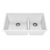 Kalia Bacia - Kitchen sink 33" undermount 70/30 Double bowl