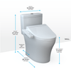 Toto Aquia® IV Washlet®+ C2 One-Piece Toilet - 1.28 & 0.9 Gpf