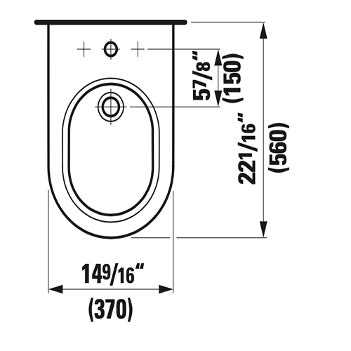 Laufen - Kartell Floor - standing Bidet H832331 - Golzar Home