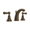 Perrin & Rowe Georgian Era High Neck Widespread Bathroom Faucet - With White Porcelain Lever Handle.3712LSP-APC