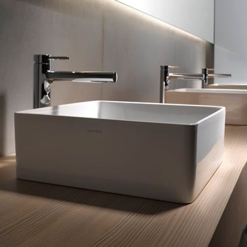 Living-Laufen Square Bathroom Vessel Sink - Golzar Home