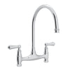 Perrin & Rowe Georgian Era Bridge Kitchen Faucet Without Unions