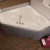 Tryst 59 x 59 Acrylic Corner Center Drain Bathtub in White