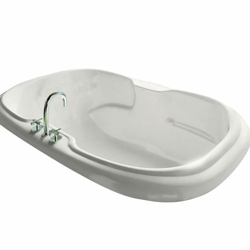 Calla 6642 Acrylic Drop-in Center Drain Bathtub in White