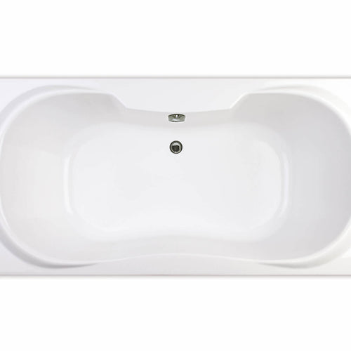 Cambridge 72 x 36 Acrylic Drop-in Center Drain Bathtub in White