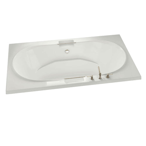 Antigua 72 x 42 Acrylic Drop-in Center Drain Bathtub in White