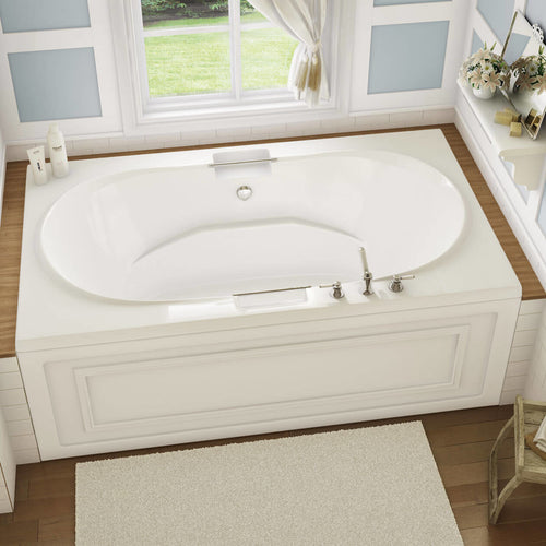 Antigua 72 x 42 Acrylic Drop-in Center Drain Bathtub in White