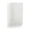 Brio II 40 x 40 Acrylic Corner Center Drain One-Piece Shower in White