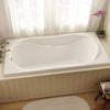 Cocoon 6032 Acrylic Drop-in End Drain Bathtub in White