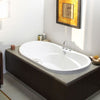 Living 6642 Acrylic Drop-in Center Drain Bathtub in White