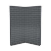 Utile 3636 Composite Direct-to-Stud Two-Piece Corner Shower Wall Kit in Metro Thunder Grey