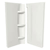 32 x 72 in. Acrylic Direct-to-Stud Two-Piece Wall Kit in White