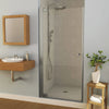 Madono 31 ½-33 ½ x 67 in. 6 mm Pivot Shower Door for Alcove Installation with Clear glass in Chrome