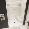 Gallery SH-4834 AcrylX Alcove Center Drain Two-Piece Shower in White