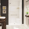 Gallery SH-4834 AcrylX Alcove Center Drain Two-Piece Shower in White