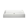 Finesse Base 42 x 32 AcrylX Alcove Shower Base with Center Drain in White
