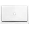 Finesse Base 42 x 32 AcrylX Alcove Shower Base with Center Drain in White