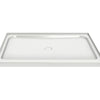 Rectangular Base 6042 3 in. Acrylic Alcove Shower Base with Center Drain in White